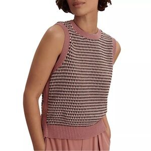 Varley Knowles Textured Knit Vest Gilet Tank Top M